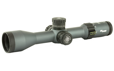 Tango 6 Riflescope With LevelPlex 4-24x50mm First Focal Plane Side Focus Illuminated MOA Reticle Graphite Finish 34mm Tube