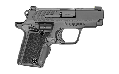 911, 1911 Micro Compact, 380ACP, 3" Barrel, Alloy Frame, Black Finish, 6Rd, 2 Magazines, Includes Green Viridian Laser PG9109VG