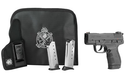 Every Day Carry Package ,XDE, Semi-automatic, DA/SA, Compact, 45 ACP, 3.3" Barrel, Polymer Frame, Black Finish, 4 Magazines, 3-6Rd & 1-7Rd, Sight and Low Profile Combat Rear Sight, Notebook Style Gun Case and Tuff Holster included XDE93345BEN18