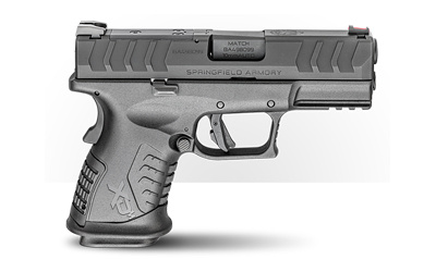 XDM Elite Compact OSP, Semi Automatic Pistol, Striker Fired, 10MM, 3.8" Barrel, Hammer Forged Steel, Polymer Frame, Melonite Finish, Black, Fiber Optic Front Sight and Tactical Rack U-Dot Rear Sight, 11 Rounds, 5 Magazines, Includes Range Bag XDME93810CB