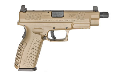 XDM, OSP (Optical Sight Pistol), Semi-automatic, Striker Fired, Full Size, 9MM, 5.28" Threaded Barrel, Polymer Frame, Flat Dark Earth Finish, 19Rd, 3 Magazines, 3 Optic Base Plates and 4.5" Non-Threaded Barrel Included, Optics Ready, Suppressor Sights XD