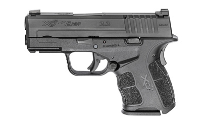 XD-S Mod.2 Single Stack .45 ACP 3.3 Inch Barrel Black Polymer Frame Tritium/Luminescent Front Sight/ Tactical-Rack Rear Sight One 5 Round and One 6 Round Magazine