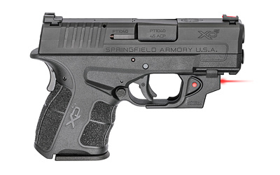 XDS, Mod.2 with Grip Zone, 45 ACP, 3.3" Barrel, Polymer Frame, Black Finish, Fiber Optic Front Sight, 6Rd, 2 Magazines, Includes Red Viridian Laser XDSG93345BVR