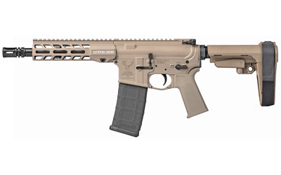 STAG-15, Semi-automatic, AR, 556NATO, 10.5", Aluminum, Flat Dark Earth, Collapsible Stock, 30Rd STAG15001802