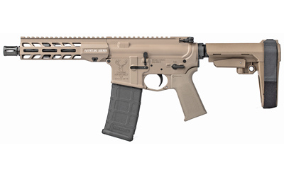 STAG-15, Semi-automatic, AR, 556NATO, 7.5", Aluminum, Flat Dark Earth, Collapsible Stock, 30Rd STAG15001902
