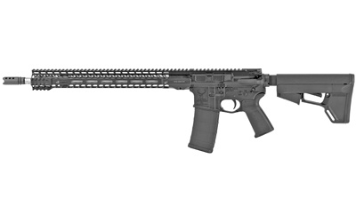3G Elite, Left Hand, Semi-automatic, 223 Rem/556NATO, 18" Heavy Barrel Fluted, 1:8 Twist, Black Finish, Magpul MOE-SL Stock, 30Rd, Stag M-LOK Slimline Handguard, Geissele Trigger, 3G Compensator STAG15010601