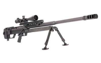 HS460, Single Shot, Bolt Action Rifle, 460 Steyr, 35.4" Cold Hammer Forged Threaded Barrel, Matte Finish, Black, Adjustable Stock, 1 Round, Includes Bipod 610601