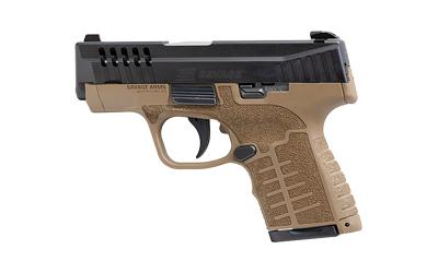 Stance MC9, Striker Fired, Semi-automatic, Polymer Frame Pistol, Compact, 9MM, 3.2" Stainless Steel Barrel, Melonite Finish, Flat Dark Earth, No Thumb Safety, 3 Dot Sights, 9 Rounds, 2 Magazines, (1)-8 Rounds and (1)-7 Rounds, Includes Two 18 Degree Back