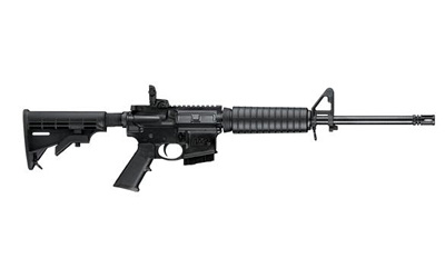 M&P 15T II, Semi-automatic Rifle, AR, 223 Remington/556NATO, 16" Barrel, Armornite Finish, Black, Optice Ready Flattop Rail, Flip Up Rear Sight, Adjustable A2 Front Sight, M4 Collapsible Stock, A2 Grip, 10 Rounds, 1 Magazine 11616