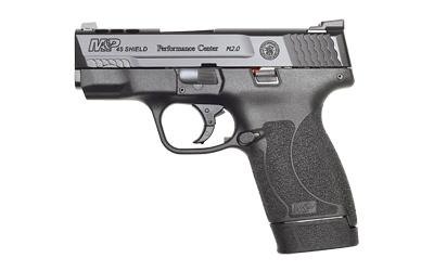 Shield M2.0 Performance Center Ported, Semi-automatic, Striker Fired, Compact, Performance Center Tuned Action, 45ACP, 3.3" Ported Barrel, Polymer Frame, Black Armornite Finish, 6 & 7Rd, 2 Magazines, Cleaning Kit Included, No Thumb Safety, Tritium Night