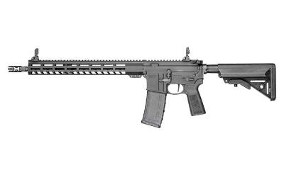 Volunteer XV, Optics Ready, Semi-automatic Rifle, AR-15, 223 Remington/556NATO, 16" Barrel, PWS Muzzle Brake, 1:8 5R Rifling, Matte Finish, Black, 15" Free Float M-LOK Forend, B5 Systems P-Grip Type 23, B5 Systems Enhanced SOPMOD Stock, Flip-Up Iron Sigh