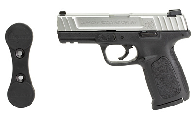 SD9VE, Striker Fired, Semi-Automatic, Polymer Frame Pistol, Full Size, 9MM, 4" Barrel, Silver Slide, Black Frame, Fixed Sights, 16 Rounds, 2 Magazines Magazines, Comes With Lockdown Gun Concealment Magnet 13662