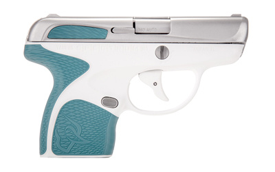 Spectrum, Semi-automatic Striker Fired Pistol, 380ACP, 2.8" Barrel, White Polymer Frame, Light Blue Overmold, Stainless Slide, 6Rd, 2 Magazines 1-007039-320