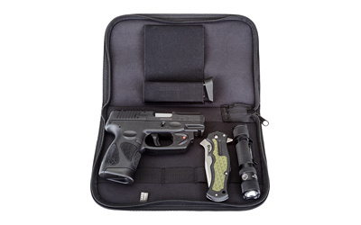 G2C, Carry Kit, Semi-automatic, Semi-automatic, Polymer Frame Pistol, Compact , 9MM, 3.2" Barrel, Matte Finish, Black, Adjustable Sights, Manual Thumb Safety, Viridian Essential Red Laser, Carry Case, Powertac M5 Flashlight, Cold Steel Crawford Model 1 K