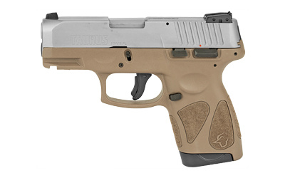 G2S, Semi-automatic, Sub Compact Pistol, 9MM, 3.25" Barrel, Polymer Frame, Brown/Stainless Finish, Adjustable Sights, 7Rd, 2 Magazines 1-G2S939B