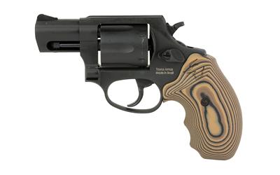 856, Double Action, Metal Frame Revolver, Small Frame, 38 Special, 2" Barrel, Matte Finish, Black, Brown VZ Grips, Fixed Sights, 6 Rounds 2-85621VZ19