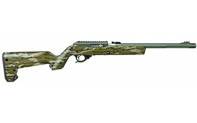 X-Ring Takedown Rifle, Semi-automatic, 22LR, 16.5" Threaded Barrel, Mossy Oak Bottomland Camo Magpul Backpacker Stock, OD Green Barrel, Fiber Optic Sight, Integrated 15MOA Scope Base on Receiver, 10Rd Magazine ATD-MOD-B-B-MOB