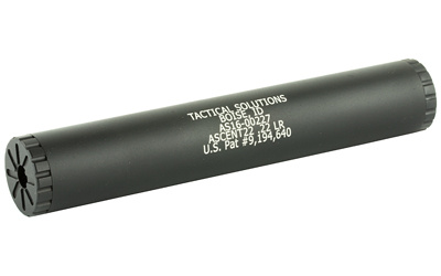Ascent22, Rimfire Suppressor, 22LR, 17HMR, 22MAG, Matte Black Finish ASCENT22