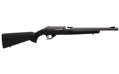 X-Ring Takedown Rifle, Semi-automatic, 22LR, Holds 10 Rds, 1 Magazine, 16.5" Threaded Barrel, Gun Metal Grey Receiver Finish, Black Hogue Stock, Fully Adjustable Rear Sight, Green Fiber Optic Front Sight, Integrated 15MOA Scope Base on Receiver, Includes