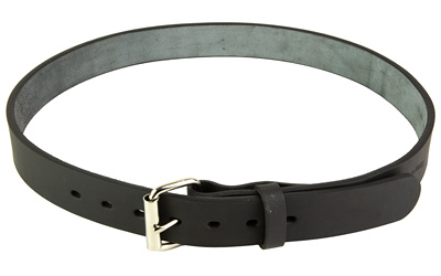 Uncle Mikes Leather Belt, 38"-42", Full Grain Leather, Nickel Plated Buckle, Black BLT-UM-38-42-MBL