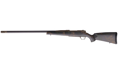 Backcountry 2.0 Carbon, Bolt Action Rifle, 6.5 Creedmoor, 22" Barrel, Carbon Fiber #4 Contour, Cerakote Finish, Patriot Brown, Exposed Carbon Fiber Stock, Dark Green and Brown Sponge Accents, Muzzle Brake (adds 2"), 4 Rounds, Right Hand MCB20N65CMR4B