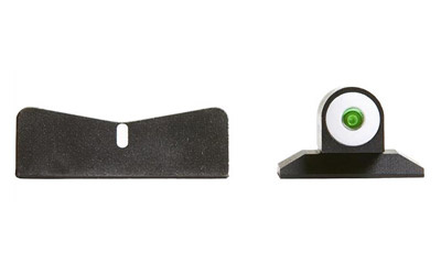 XS Sights, DXW Big Dot Tritium Front, White Stripe Express Rear, Fits FNS9,9C,9L,40L,FNX9, Green with White Outline, installation kit included FN-0001P-3
