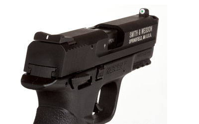 Big Dot Tritium Front, White Stripe Rear, Express Sight Set, Fits S&W M&P 22, Green with White Outline SW-0025S-3