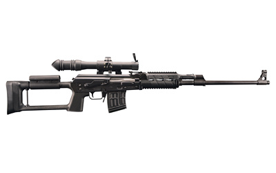 M91 Sniper Rifle, Semi-automatic, AK Style Rifle, 7.62X54R, 24" Chromelined Barrel, Matte Finish, Black, Polymer Grip and Stock Combo, Adjustable Sights, Comes with Scope, 10 Rounds, 2 Magazines SR91762