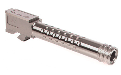Dimpled Barrel, 9MM, Threaded, For Glock 17 (Does Not Fit Gen5), Gray Finish BBL-17-DS-GRY