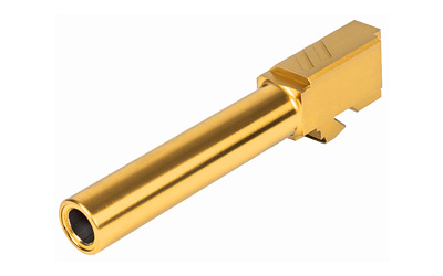 Pro Barrel, 9MM, For Glock 19 (Gen1-5), Gold Finish BBL-19-PRO-GLD