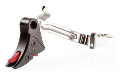 Pro Curved Trigger Bar Kit, Small, Black w/ Red Safety, Includes Zev PRO Connector CFT-PRO-BAR-SM-B-R
