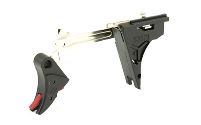 Pro Curved Drop in Trigger, Ultimate Kit, Fits Glock 9MM Gen 4, Black w/ Red Safety CFT-PRO-ULT-4G9-B-R