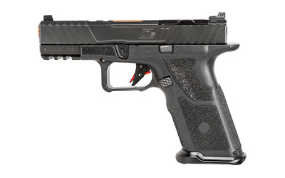 O.Z-9 Compact, Semi-automatic, Striker Fired, Compact, 9MM, 4", Black, Bronze, Polymer, 10 Rounds, Optics Ready, Fiber Optic, Steel, Matte OZ9-X-HYP-B-LC