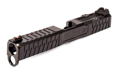For Gen 4 Glock 17, Enhanced Socom, Complete Slide, Includes Sights, RMR Cover Plate and Zev Upper Parts Kit, Black Finish SLD.KIT-Z17-4G-ESOC-RMR-DLC