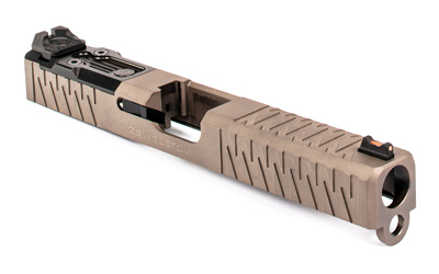 For Gen 3 Glock 19, Enhanced Socom, Complete Slide, Includes Sights, Delta Point Pro Cover Plate and Zev Upper Parts Kit, Flat Dark Earth Finish SLD.KIT-Z19-3G-ESOC-DPP-FDE