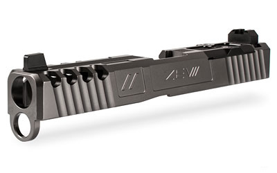 Spartan Absolute Co-witness RMR Cut w/Cover, For Gen 3 Glock 17, Gray Finish, Complete Slide, Includes Sights, RMR Cover Plate And Zev Upper Parts Kit SLD.KIT-Z17-3G-SPART-RMR-CW.ABS-GRY