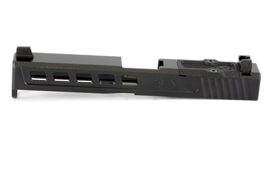 For Gen 4 Glock 17, Dragonfly Absolute Co-witness RMR Cut w/Cover, Black Finish, Complete Slide, Includes Sights, RMR Cover Plate And Zev Upper Parts Kit SLD.KIT-Z17-4G-DFLY-RMR-CW.ABS-DLC