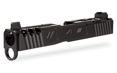 Spartan Absolute Co-witness RMR Cut w/Cover, For Gen 3 Glock 19, Black Finish, Complete Slide, Includes Sights, RMR Cover Plate And Zev Upper Parts Kit SLD.KIT-Z19-3G-SPART-RMR-CW.ABS-DLC