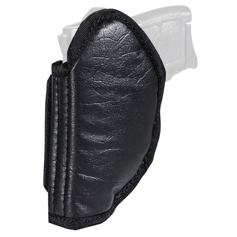 EcoCarry, Inside Waistband Holster, Right Hand, Fits Gock 42/Ruger LCP Max/Colt Mustang, Leather Construction, Black ECO-MC2-BLK-R