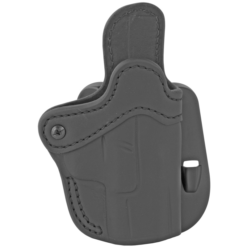 OR, Optics Ready Belt Holster, Right Hand, Stealth Black, Leather OR-PDH-2.1-SBL-R