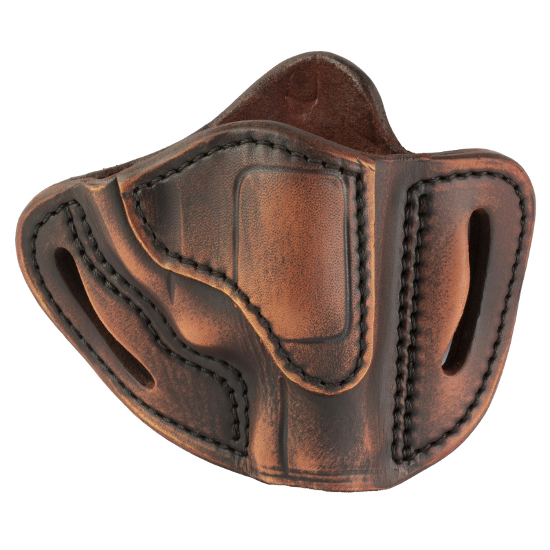 Revolver, Size 1, OWB Belt Holster, Fits J-Frame Sized Revolvers, Vintage Leather, Right Hand RVH-1-VTG-R