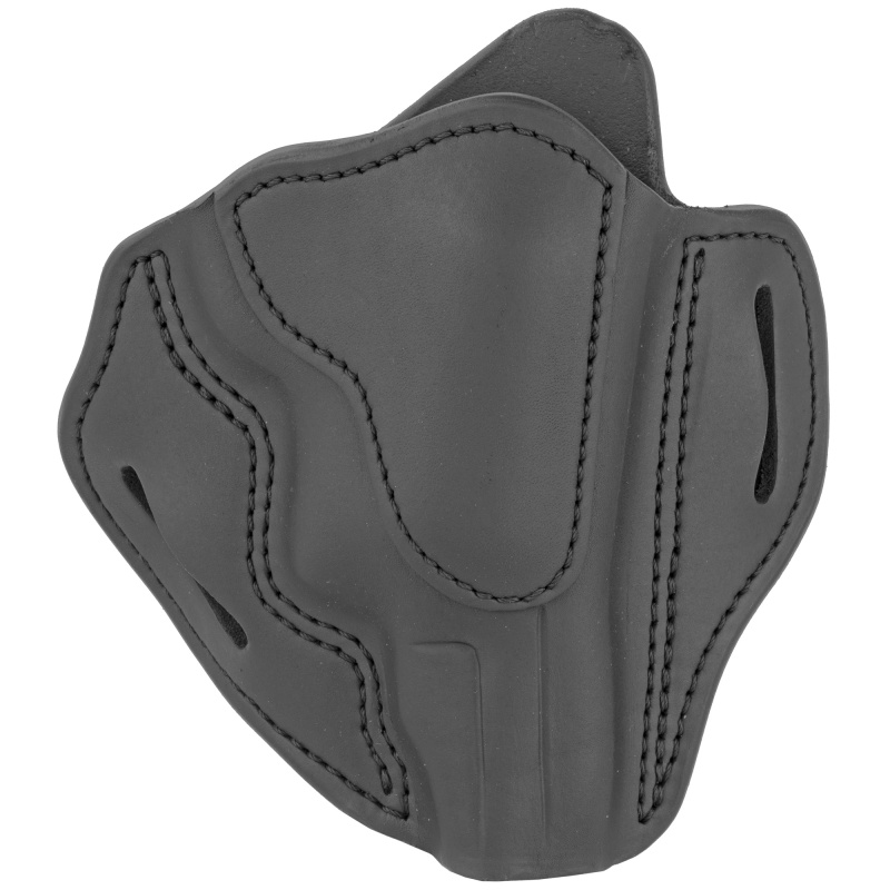 Revolver Belt Holster, Size 3, Right Hand, Stealth Black, Leather RVH-3-SBL-R