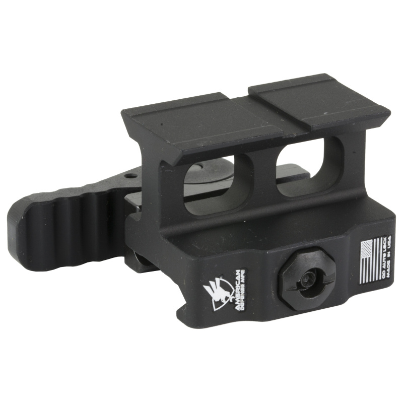 AD-509T, Optic Mount, Co-Witness Height, Anodized Finish, Black, Quick Release, Fits Holosun 509T Footprint AD-509T-10-STD