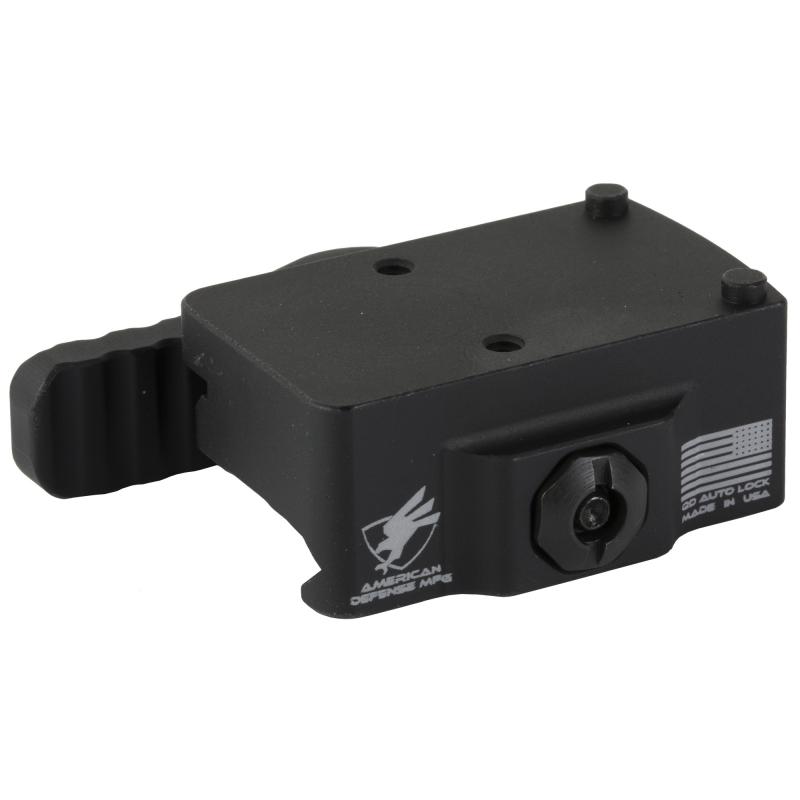 AD-RMR, Quick Detach Mount, Left Hand Lever, Low, Fits Trijicon RMR, Anodized Finish, Black AD-RMR-LW-L-STD