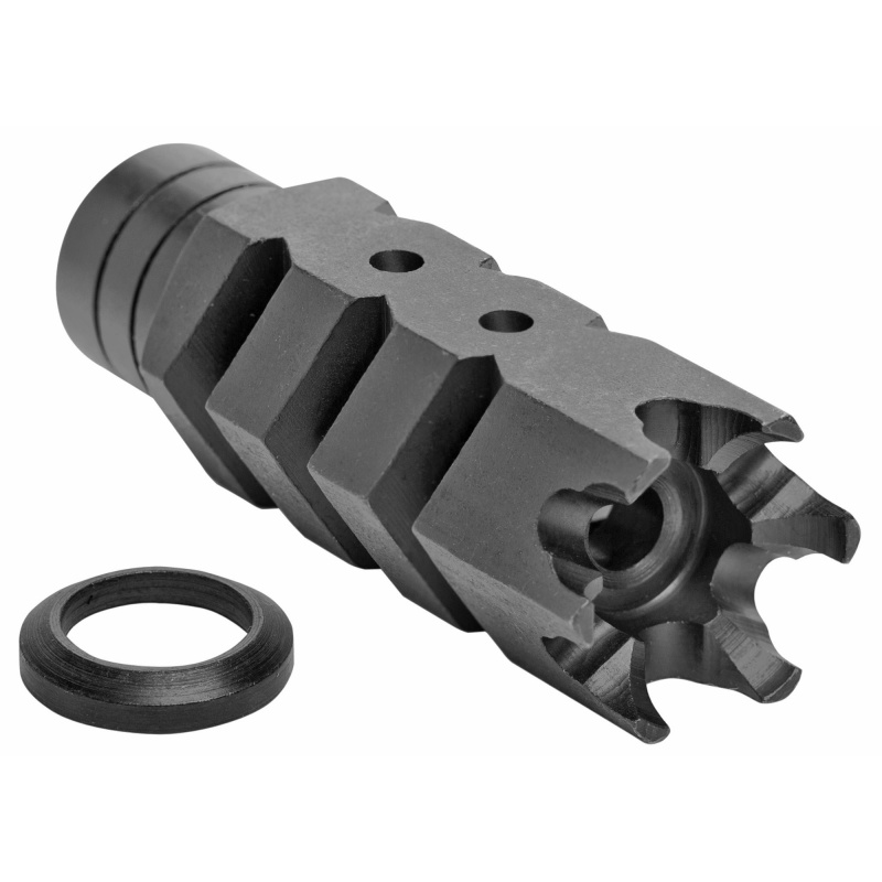 .308 Shark Muzzle Brake w/Crush Washer, 5/8X24, Black A.5.10.2553