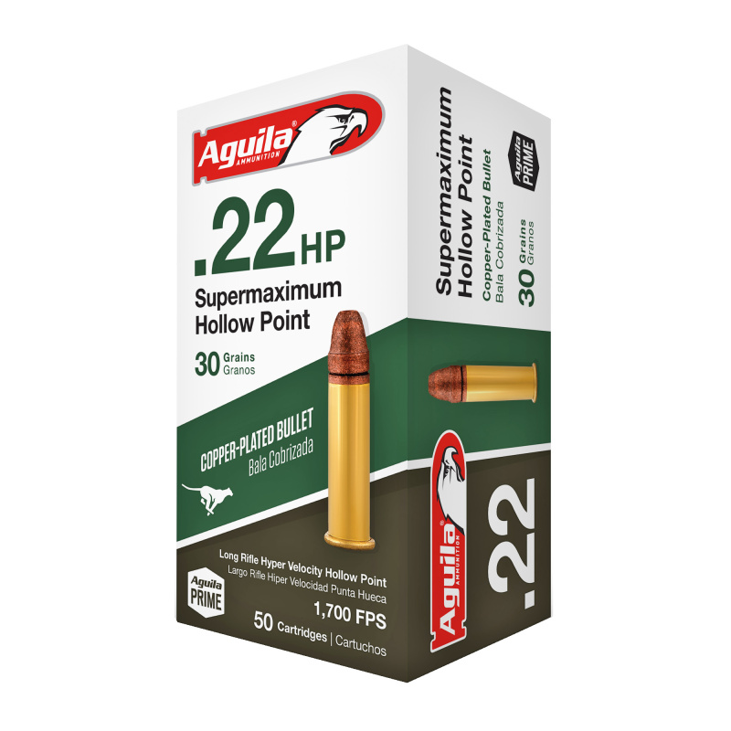 Aguila .22 Long Rifle Super Maximum 30 Grain Hollow Point 50 Round Box