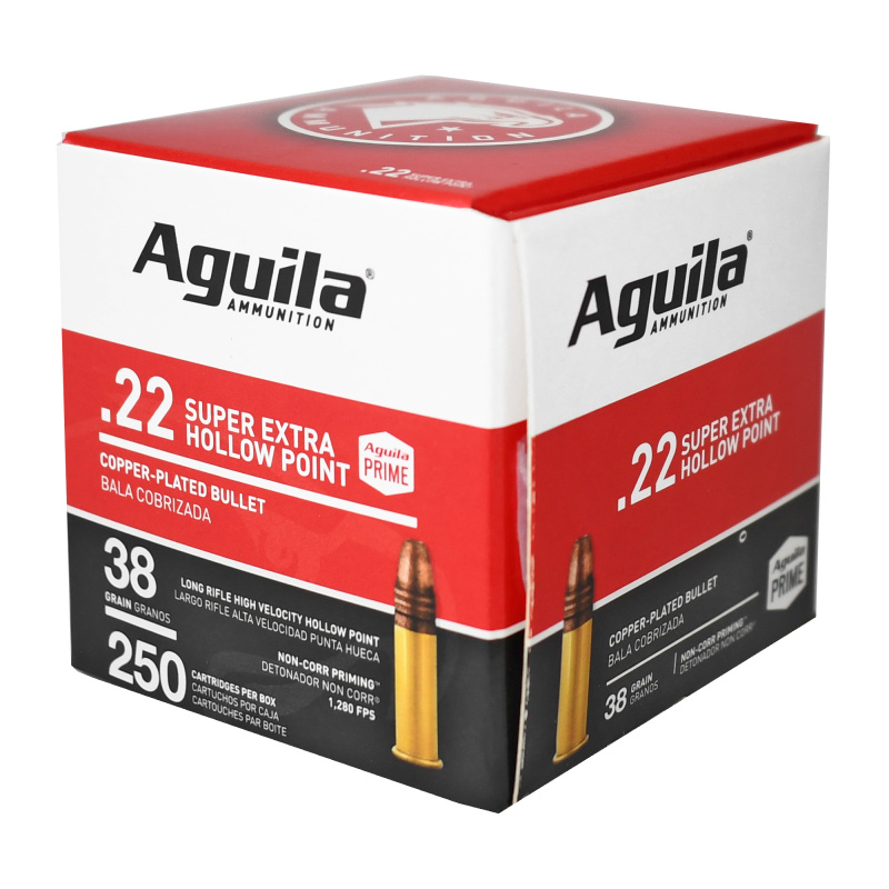 Rimfire, 22 LR, 38Gr, Hollow Point, Hi-Velocity, 250 Rounds Per Box 1B221103