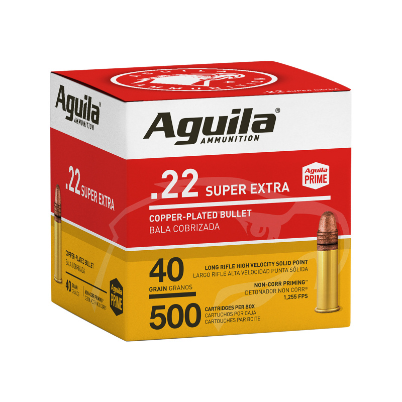 Aguila 22LR 40 Grain Copper Plated Round Nose (CPRN)500/BOX
