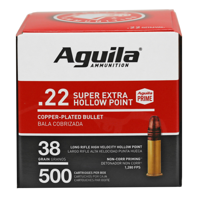Aguila 22 Long Rifle 38gr CPHP 500/Box