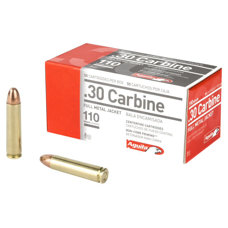 Aguila .30 Carbine 110 Grain Full Metal Jacket